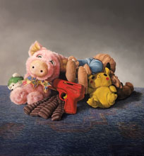 juxapositions RebeccaDavenportoil on canvas
