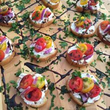 celebrate whipped feta crostini